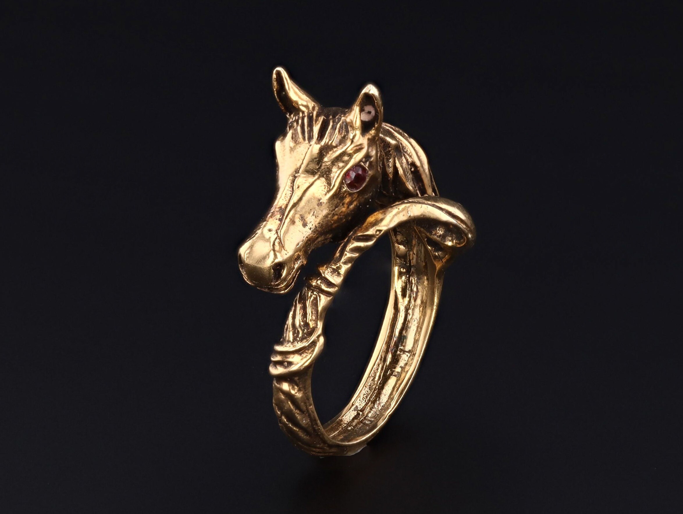 Horse Ring 14k Gold Horse Ring 14k Gold Ring Vintage Etsy