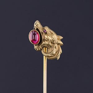 Antique Dragon Stickpin of 14k Gold
