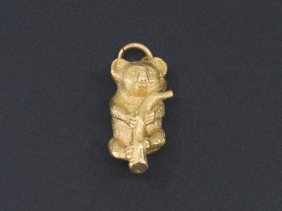Koala Bear Charm | 18k Gold Bear Charm | 18k Gold