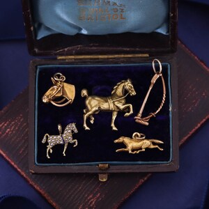 Antique Horse Conversion Pendant of 10k Gold image 3