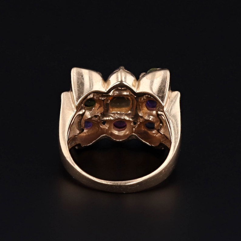 Vintage Gemstone Ring of 14k Gold image 4