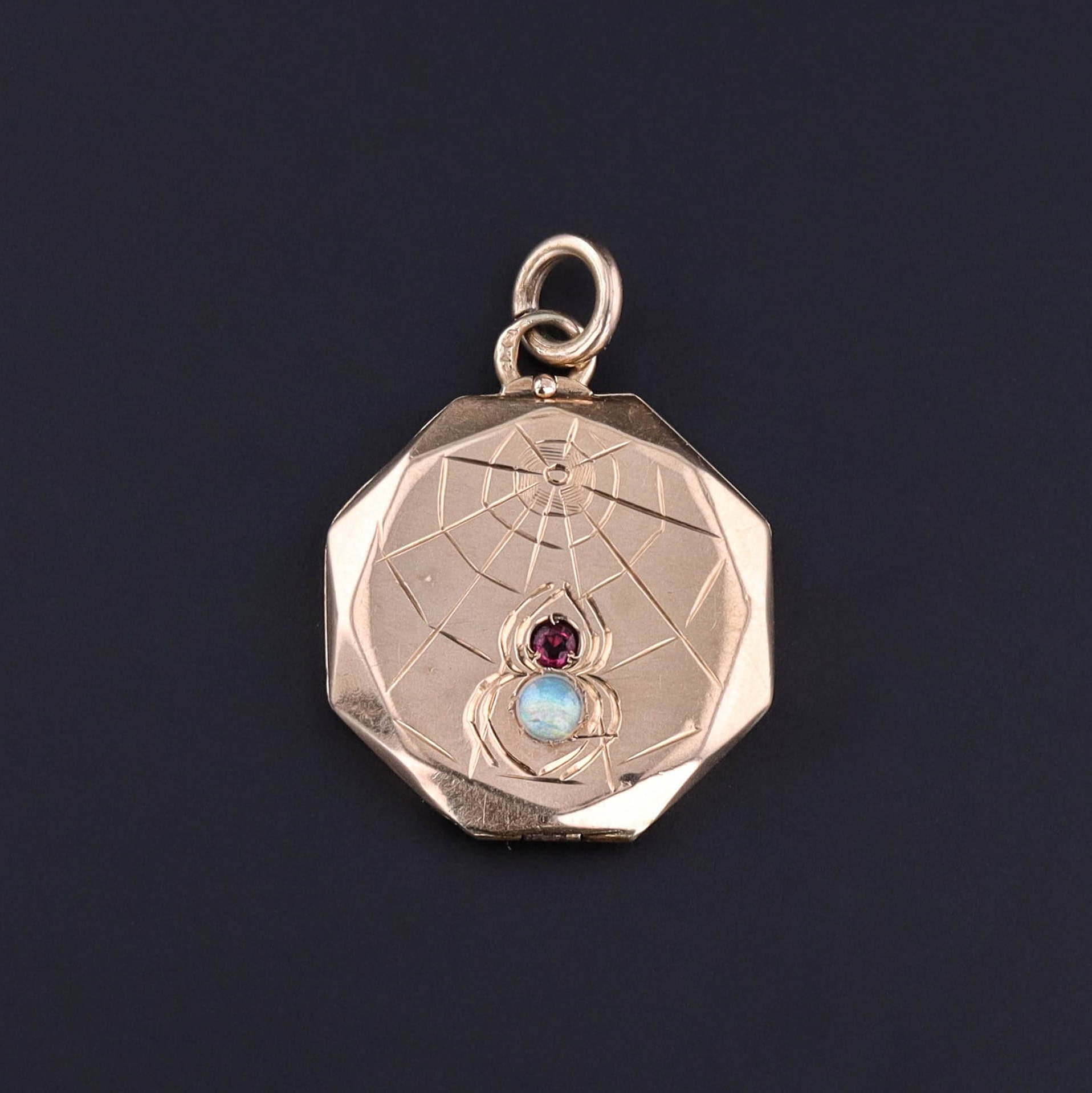 Antique Spider Locket of 14k Gold Etsy
