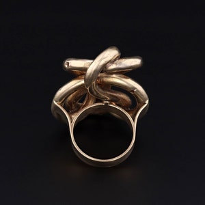 Antique Love Knot Conversion Statement Ring of 14k Gold image 5