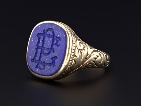 Lapis Lazuli Ring | Vintage Ring | 14k Gold Ring |