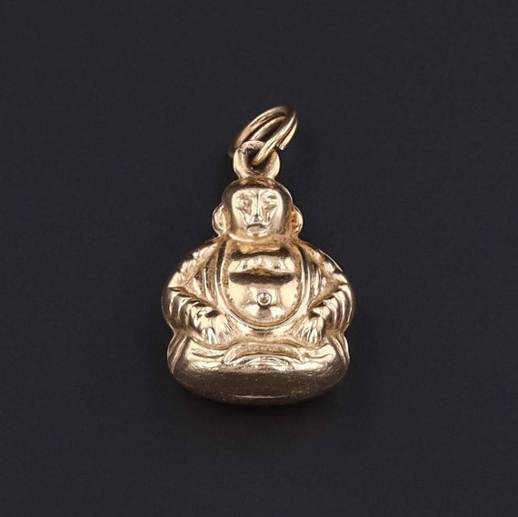 Vintage Buddha Charm | 14k Gold Charm