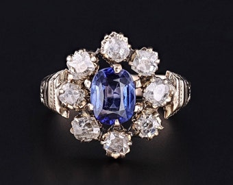 Antique Sapphire and Diamond Ring of 12ct Gold