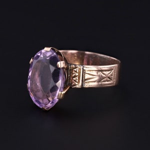 Antique Amethyst Ring of 9ct Gold image 2