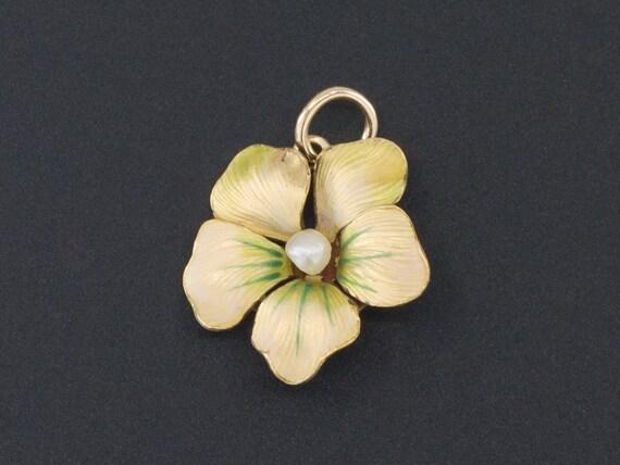 Enamel Flower Charm | Yellow Enamel Flower Charm |