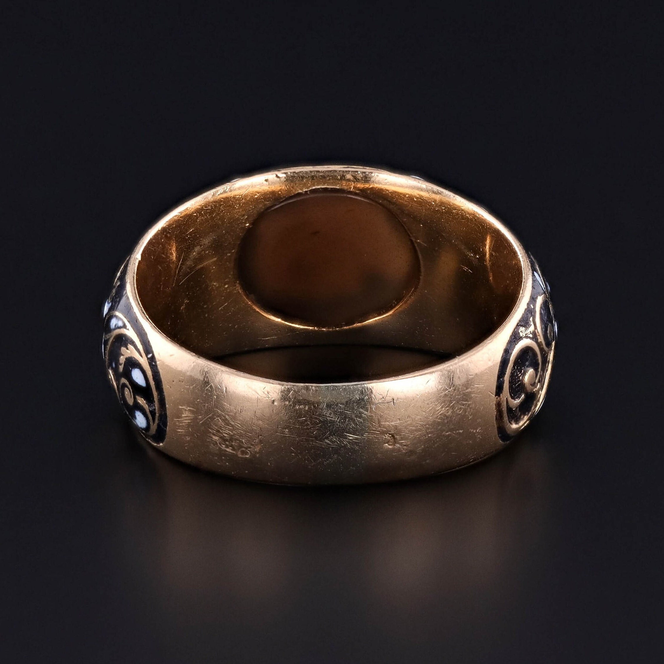 1800-1850年代 インド アンティーク シルバー ゴールド リング