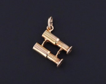 Antique Binoculars Charm of 10k Gold