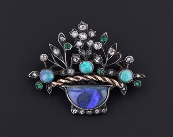 Victorian Gemstone Giardinetti Brooch