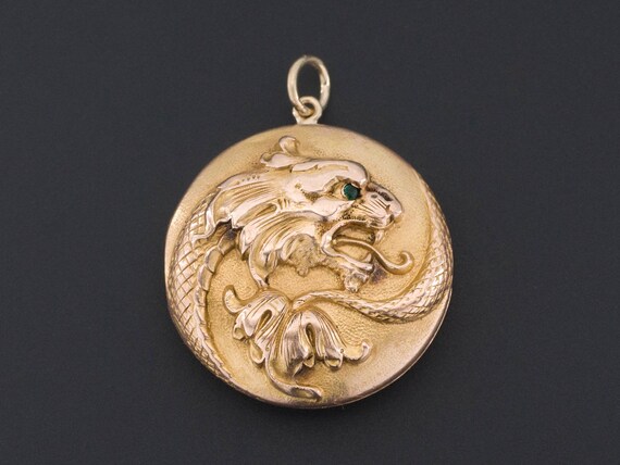 Antique Locket | Art Nouveau Locket | Antique Drag