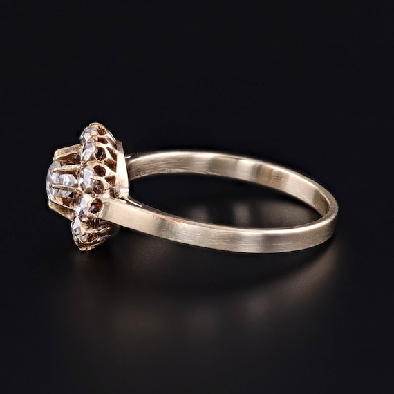 Antique Diamond Conversion Ring of 14k and 18k Go… - image 3