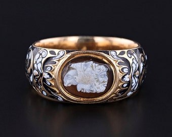 Antique Gryllos Cameo Ring of 18k Gold