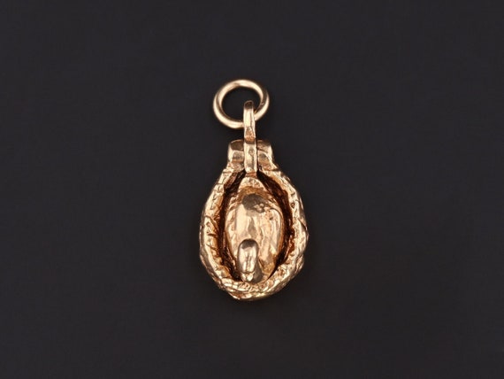 Vintage Moveable Goose with a Golden Egg Charm of… - image 3