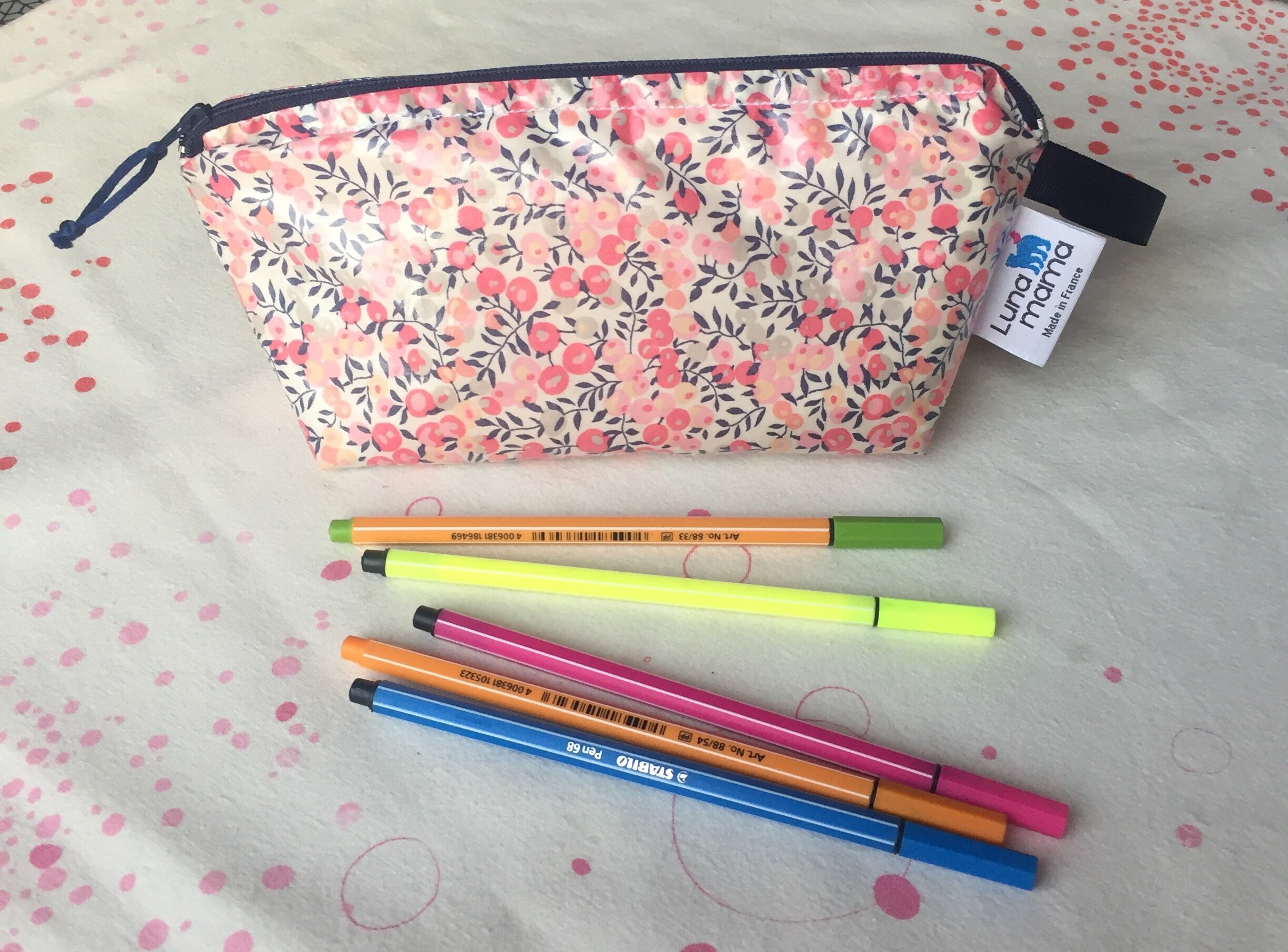 Small Liberty Pencil Case, Makeup Bag, Bag Kit, Small Pencil Case 
