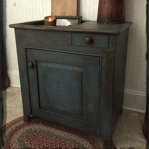ETWN178 Primitive Old Drysink Bench Cupboard Pattern Plan