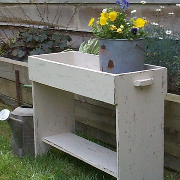 Antique Bucket Bench Etsy