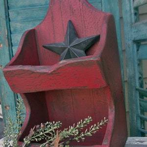 ETWN155 Primitive Wall Shelf Box PATTERN/PLAN