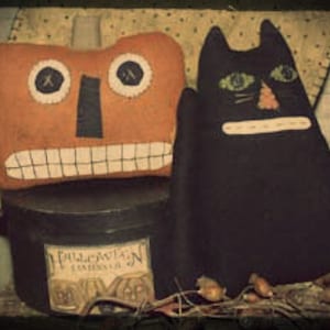 ETBC119 Prim Pumpkin and Cat E-patroon
