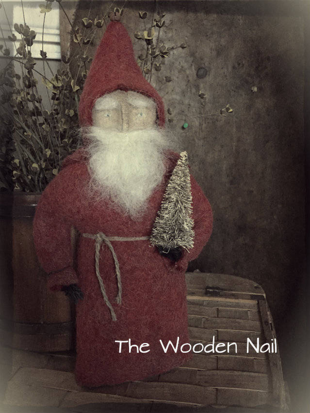 Primitive wooden santas - Etsy 日本