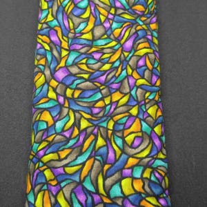 Reusable hot and cold herbal pillows. Abstract print pillow. Purple eye pillow. Hotflash pillow. Yoga eye pillow. Reusable eye pillow. image 2