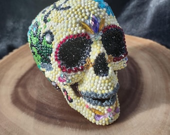 Bejeweled Skull: Sparkle Gem Skeleton Head