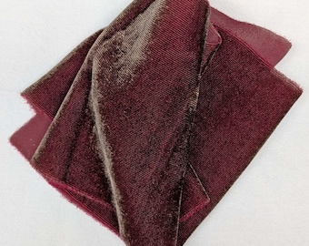 Iridescent and Solid Color Velvet Fabrics