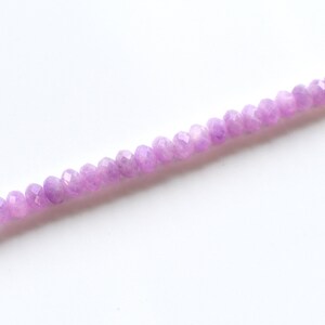 Soft Purple Crystal Beaded Necklace image 6