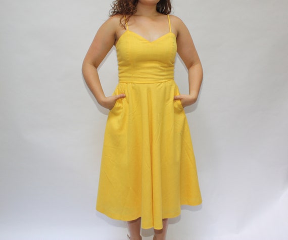 yellow dress size 10