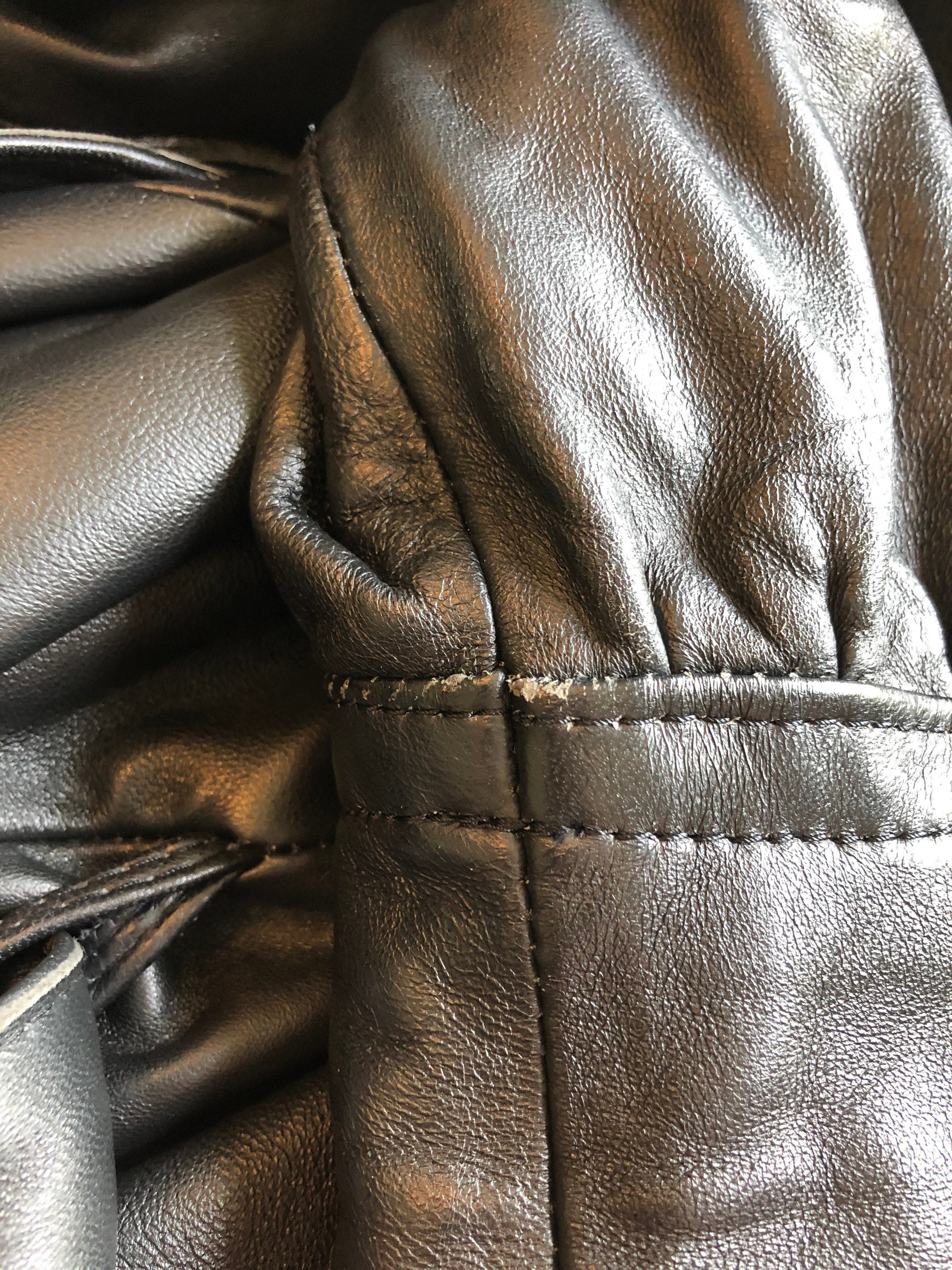 80's genuine black leather oversize fit coat jacket | Etsy