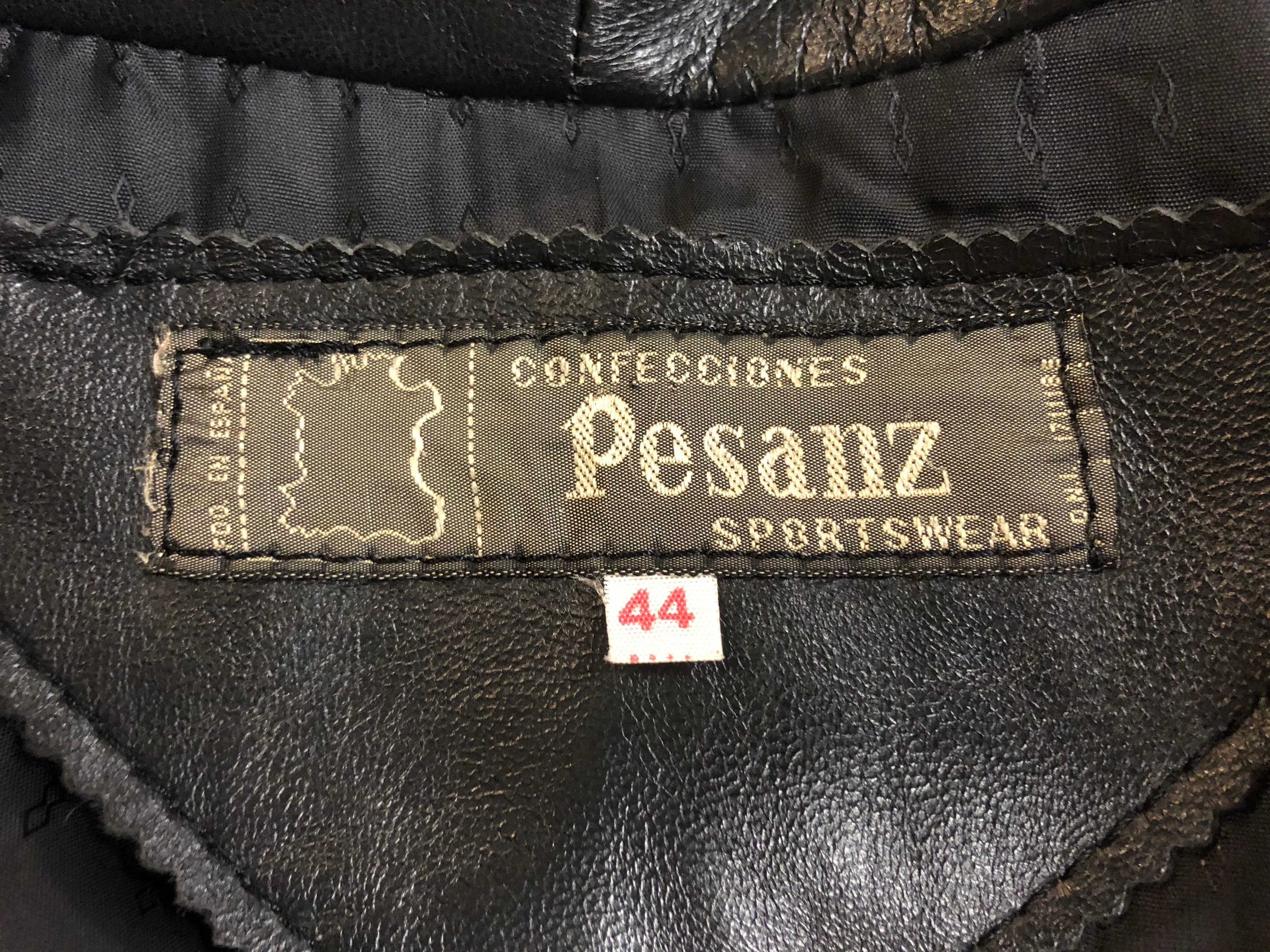 80's genuine black leather oversize fit coat jacket | Etsy