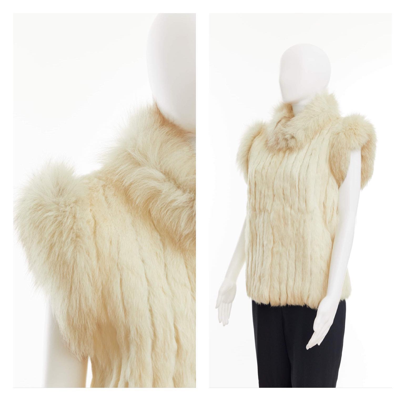 1980's rabbit fur vest – Shopysj