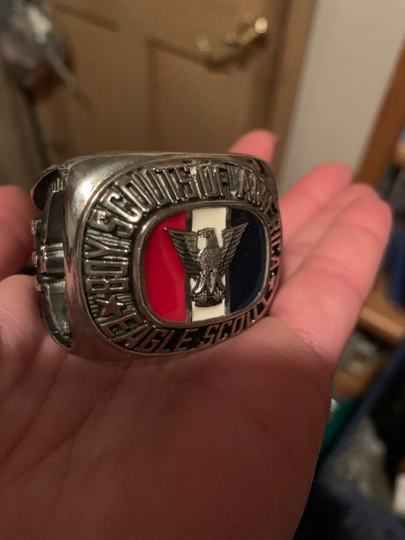 Boy Scout Eagle Scout paperweight ring Etsy