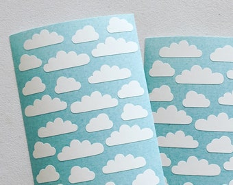 Cloud Decorative Stickers, Cloud Envelope Seal Stickers, DIY Gift Wrapping, Packaging Stickers, Scrapbooking Stickers, Card Embellishments