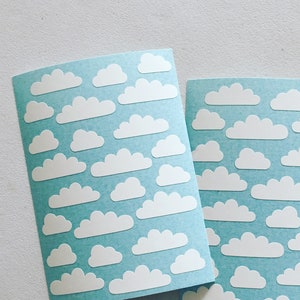 Cloud Decorative Stickers, Cloud Envelope Seal Stickers, DIY Gift Wrapping, Packaging Stickers, Scrapbooking Stickers, Card Embellishments image 1