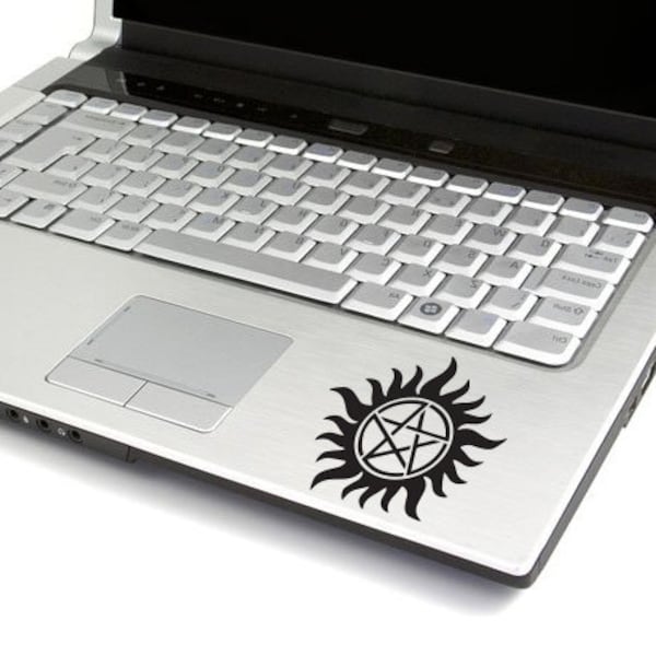 Übernatürliche Logo inspiriert Aufkleber, übernatürliche Anti-Besitz-Zeichen-Aufkleber, Laptop-Aufkleber, MacBook Aufkleber, Tablet-Aufkleber, Geschenk für SPN-Fan