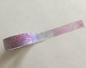 Sparkling Constellation Washi Tape, Cosmos Pastel Planner Washi, Silver Stars Planner Tape, Decorative Tape, Crafting Tape, Gift Wrapping 5M