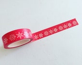 Winter Snowflakes Washi Tape, Navy Christmas Washi Tape, Winter Planner Washi, Gift Wrapping Tape, Xmas Crafting Deco Tape, Planner Supplies