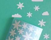 Winter Snowflakes Stickers, Snowflake Envelope Seal Stickers, Christmas DIY Packaging Stickers Gift Wrapping, Winter Scrapbooking Stickers