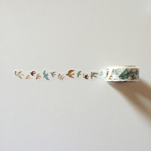 Ruban adhésif Washi rétro avec motif hirondelle, oiseau rétro, Washi pour agenda d'art populaire, Ruban adhésif pour emballage cadeau, Ruban adhésif artisanal, Fournitures pour agenda