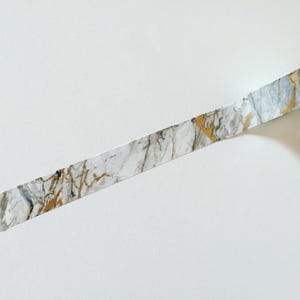 Washi-tape met marmerpatroon, grijze/blauwe tegelplanner washi, gouden accenten knutseltape, plakband, plakboek, cadeauverpakkingstape