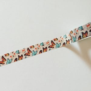 Cinta washi de mariposas, washi de planificador bohemio, washi de mariposa monarca, washi de verano, cinta para envolver regalos, cinta para manualidades