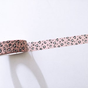 Leopard Spots Washi Tape, Leopard Print Planner Washi, Pink Animal Print Decorative Tape, Gift Wrapping Tape, Journalling/Crafting Tape