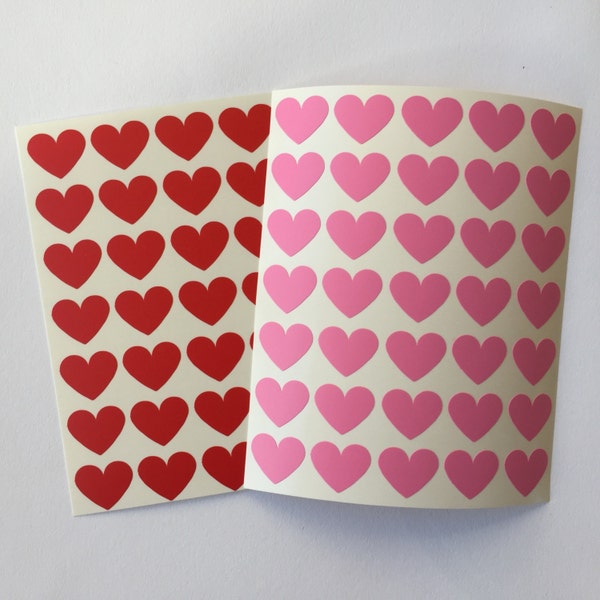 35 pegatinas de mini corazones de San Valentín, pegatinas de sello de San Valentín, adorno de tarjetas, sello de sobre, pegatina de álbum de recortes, decoraciones de fiesta