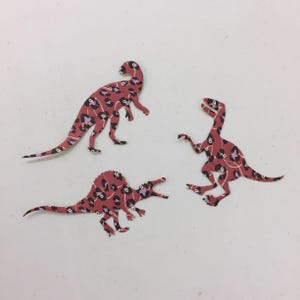 Pegatinas de collage de dinosaurios hechas a mano, pegatinas de brontosaurio, pegatinas de T-Rex, fabricación de tarjetas, envoltura de regalos, pegatinas de álbumes de recortes, regalo para amantes de los dinosaurios