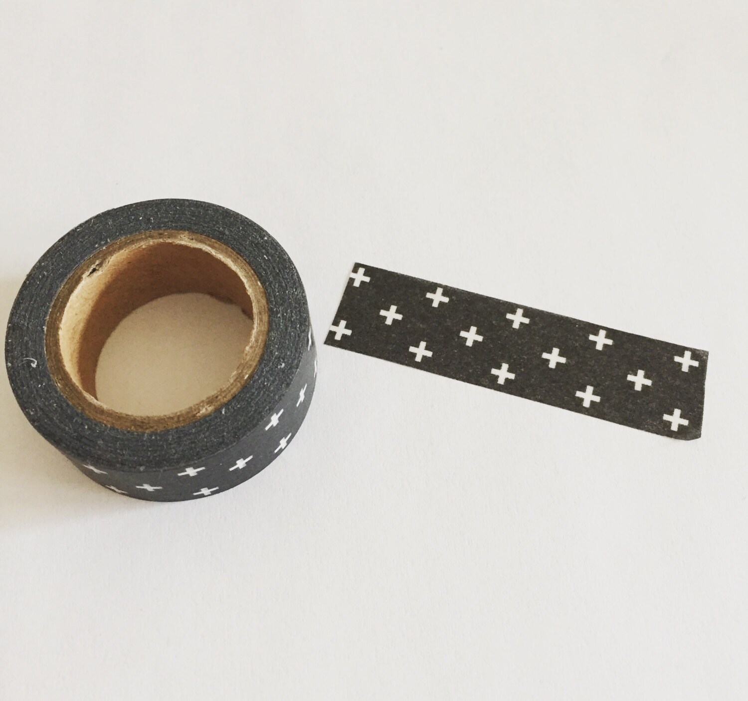 Black Scribble Heart Washi Tape Planner, Wrapping, Scrapbooking 1.5cm x 10m