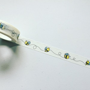 Washi-tape honingbij, hommel planner-washi, insectenbijen natuur washi, decoratieve knutseltape, cadeauverpakkingstape, plannerbenodigdheden