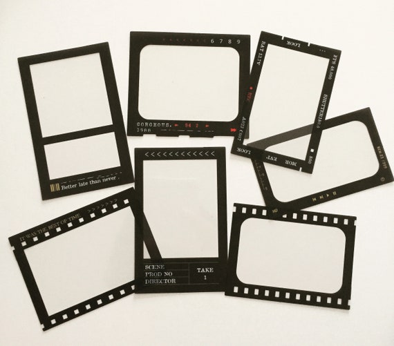 Retro Film Frame Sticker, Vintage Camera Film Roll Sticker, Film