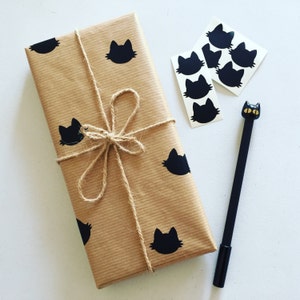 Adesivos decorativos para gatos, adesivos para envelopes de gatinhos, embrulhos para presentes "faça você mesmo", adesivos para embalagens, adesivos para scrapbooking, enfeites para cartões